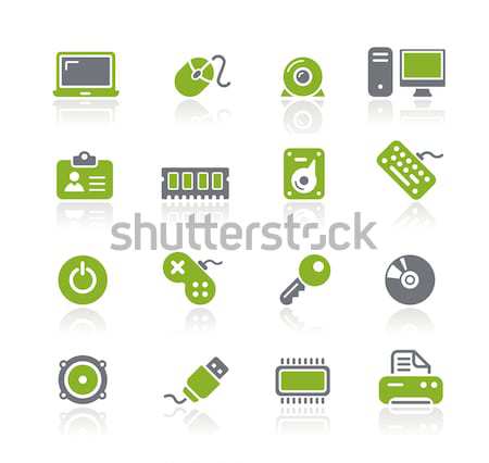 Wireless Communications -- Outline Button Stock photo © Palsur