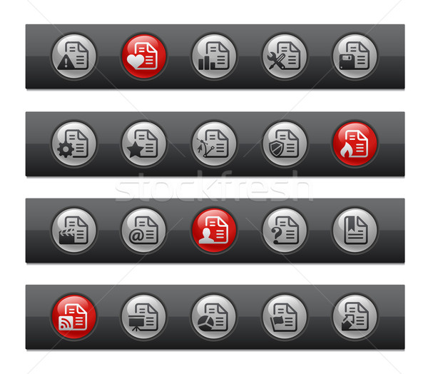 Documents - Set 2 of 2 -- Button Bar Series  Stock photo © Palsur