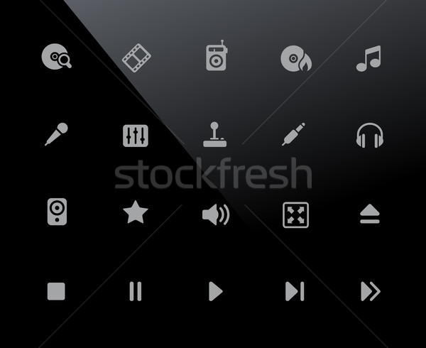 Media Player Icons // 32px Series Stock photo © Palsur