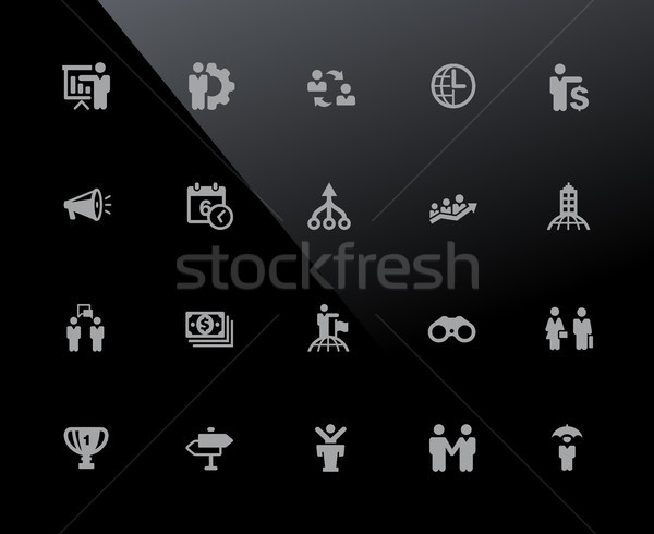 Financial Business Icons // 32px Series Stock photo © Palsur