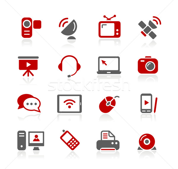 Foto stock: Comunicación · iconos · vector · web · impresión · proyectos