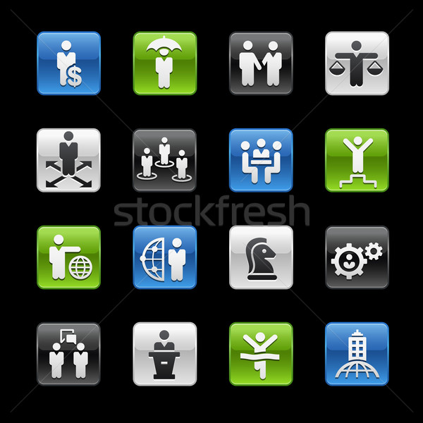 éxito negocios estrategias botones vector Foto stock © Palsur