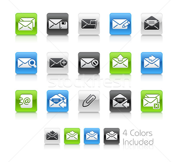 E-mail Icons // Clean Series Stock photo © Palsur