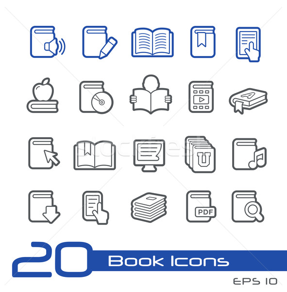 Book Icons -- Line Series Stock photo © Palsur