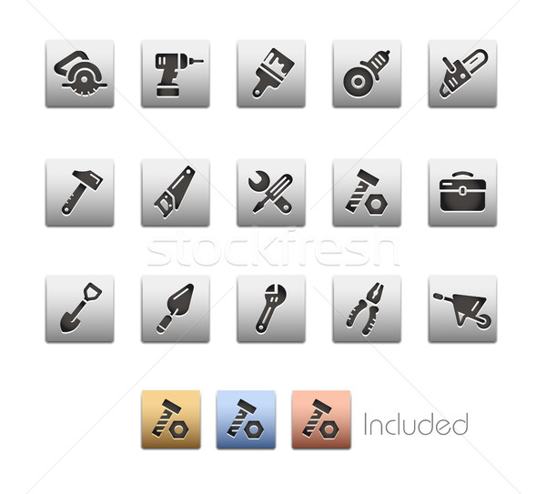 Tools Icons - Metalbox Series Stock photo © Palsur