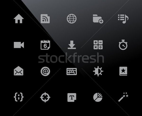Web mobiele iconen vector werk Stockfoto © Palsur