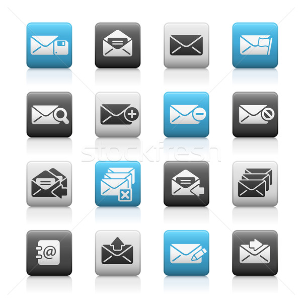 E-mail Icons // Matte Series Stock photo © Palsur