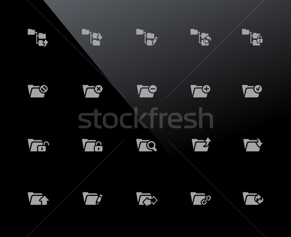 Folder Icons - Set 1 of 2 // 32px Series Stock photo © Palsur