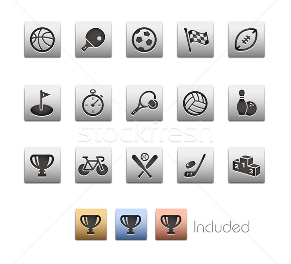 Sport Symbole Set Farbe Symbol unterschiedlich Stock foto © Palsur