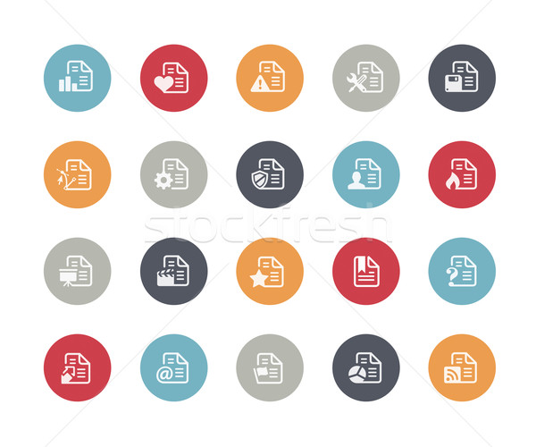 Documents Icons Set 2 of 2 // Classics Series Stock photo © Palsur