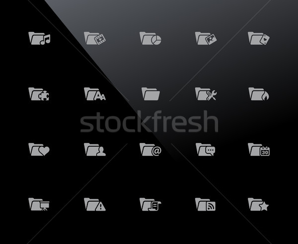 Folder Icons - Set 2 of 2 // 32px Series Stock photo © Palsur