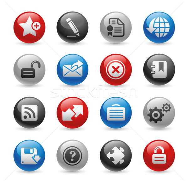 Web 2.0 Icons // Gel Pro Series Stock photo © Palsur