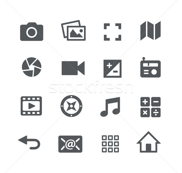 Media Icons // Apps Interface Stock photo © Palsur