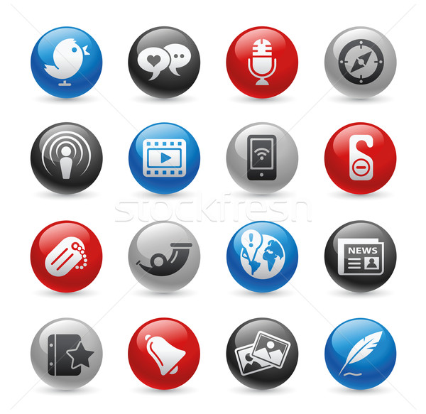 Icone web gel professionali icone sito Foto d'archivio © Palsur