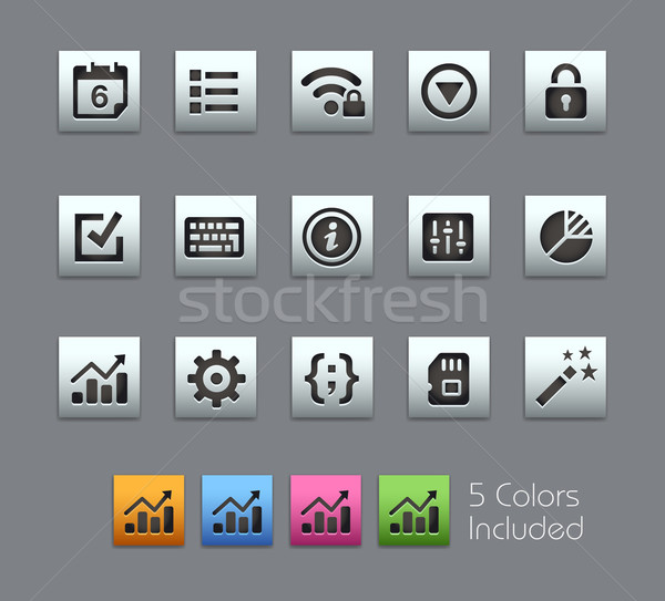 System Settings Interface -- Satinbox Series Stock photo © Palsur