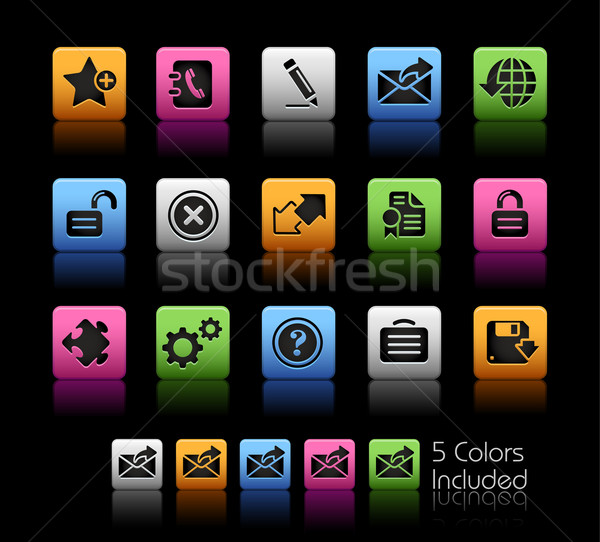 Internetowych 20 kolor polu eps pliku Zdjęcia stock © Palsur
