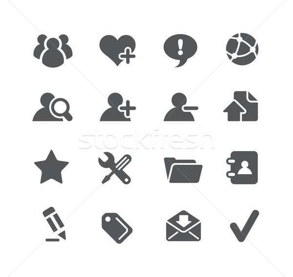 Web desarrollo iconos utilidad vector digital Foto stock © Palsur