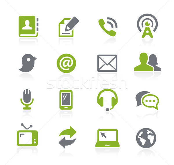 Comunicaciones iconos vector web móviles impresión Foto stock © Palsur