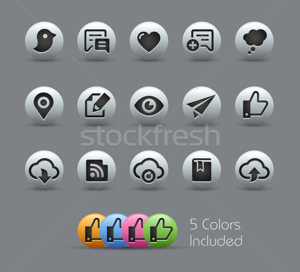 Social Sharing and Communications  -- Pearly Series Stock photo © Palsur