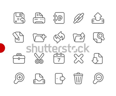 Interface Icons -- Outline Button Stock photo © Palsur