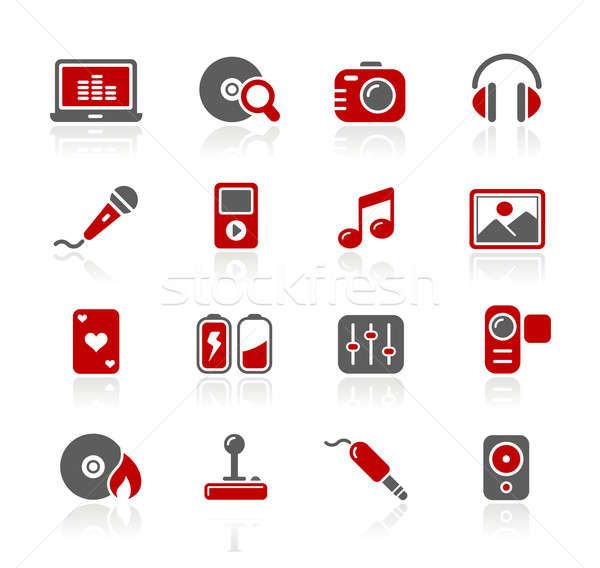 Media & Entertainment Icons// Redico Series Stock photo © Palsur