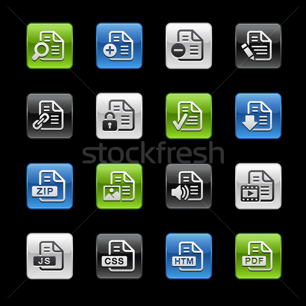 Document Icons 1 -- Gelbox Series  Stock photo © Palsur