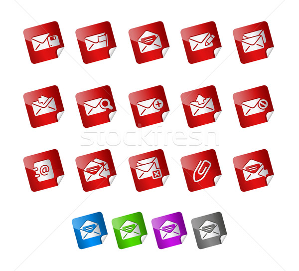 E-mail Icons -- Stickers Series  Stock photo © Palsur