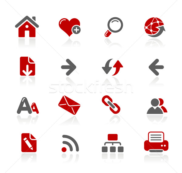 Web Navigation Icons // Redico Series Stock photo © Palsur