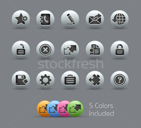 Internetowych 20 eps pliku kolor ikona Zdjęcia stock © Palsur