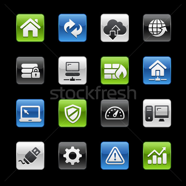 Web sviluppatore icone vettore mobile stampa Foto d'archivio © Palsur