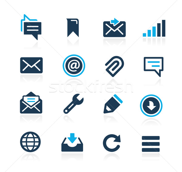 Messages Icons // Azure Series Stock photo © Palsur