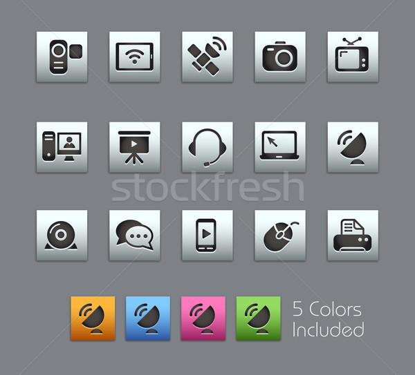 Communication Icons -- Satinbox Series Stock photo © Palsur