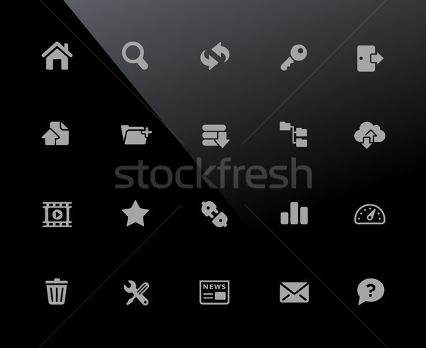 Hosting Icons // 32px Series Stock photo © Palsur