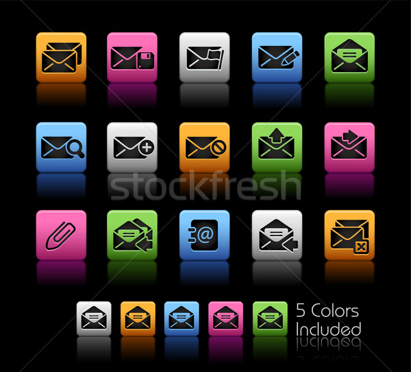 E-mail Icons // Color Box Stock photo © Palsur