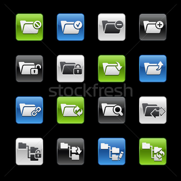Folder icons 1 -- Gelbox Series  Stock photo © Palsur