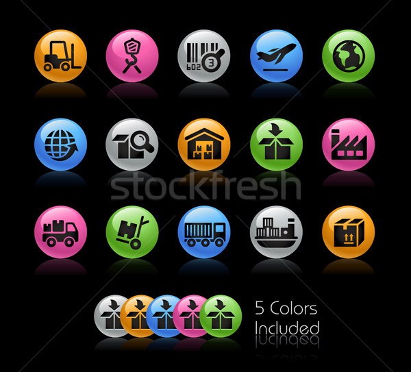 [[stock_photo]]: Industrie · logistique · vecteur · fichier · couleur