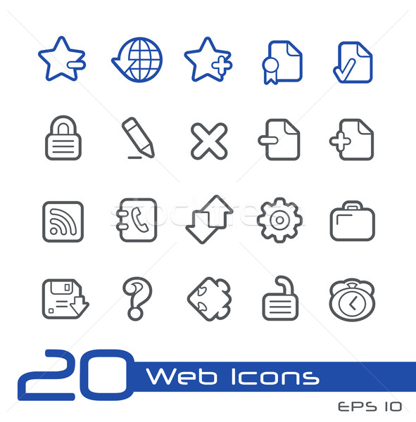 Webアイコン 行 ベクトル アイコン ウェブサイト プレゼンテーション ストックフォト © Palsur