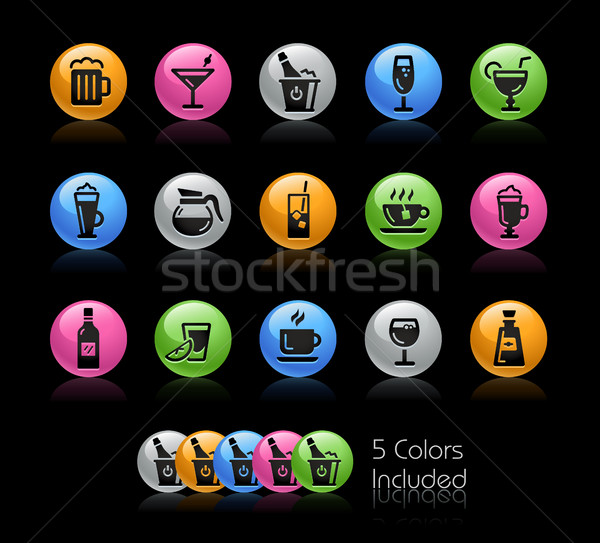 Bebidas vector archivo color icono Foto stock © Palsur