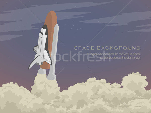 blast off launch pad Shuttle Stock photo © Panaceadoll