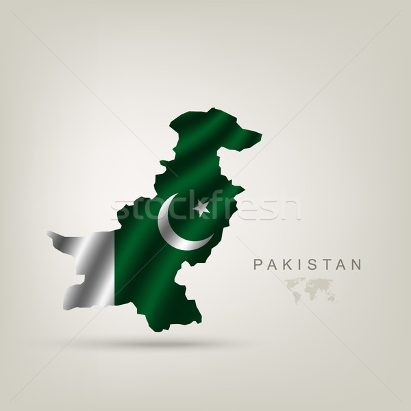 Illustrations of the world with flags and capitals Stock photo © Panaceadoll