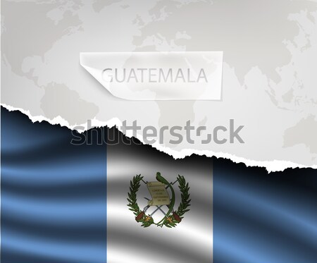 Projektu banderą kraju rozdarty kart Zdjęcia stock © Panaceadoll