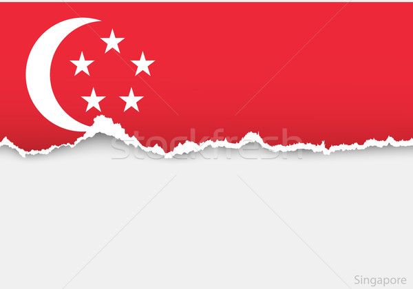 Projektu banderą kraju rozdarty kart Zdjęcia stock © Panaceadoll