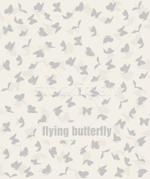 pattern of flying butterflies in pastel colors Stock photo © Panaceadoll