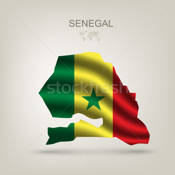 Illusztrációk világ zászlók utazás zászló Afrika Stock fotó © Panaceadoll