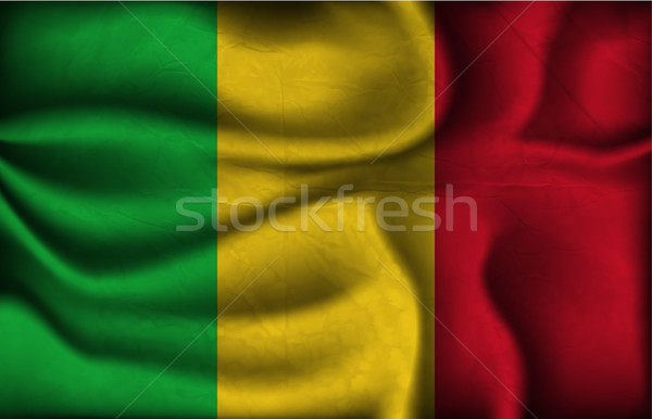 Golf land vlag schaduwen wereld afrika Stockfoto © Panaceadoll