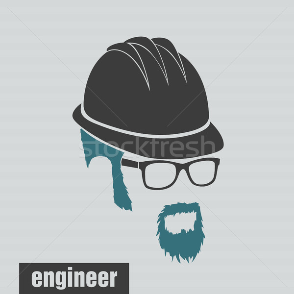 icons hairstyles beard and mustache hipster Stock photo © Panaceadoll