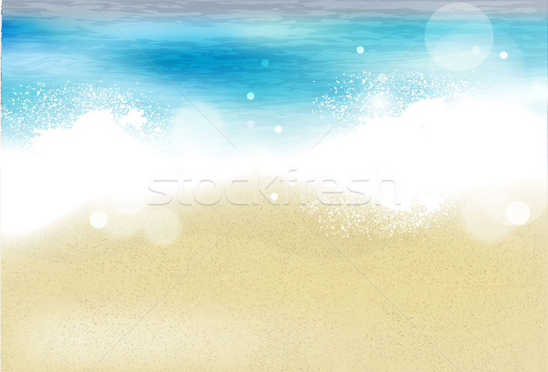 Azure beach sandy Stock photo © Panaceadoll