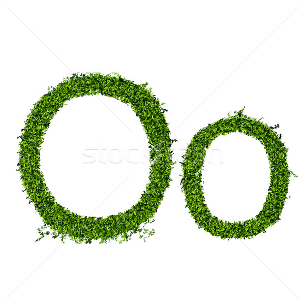 изолированный трава алфавит белый весны искусства Сток-фото © Panaceadoll