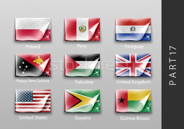 Flagi formularza tekstury tle podróży Zdjęcia stock © Panaceadoll