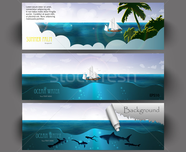 Azure beach sandy Stock photo © Panaceadoll